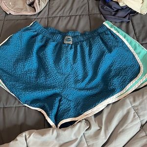 Nike plus size 2x Shorts blue and turquoise athletic running shorts